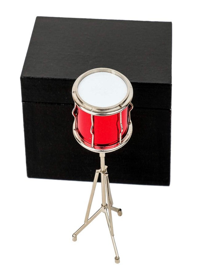 Dselvgvu Miniature Snare Drum with Case Mini Percussion Musical Instrument Replica Collectible Dollhouse Accessories Model Home Ornament (Snare Drum) - Image 1